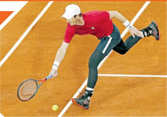  ?? /
FOTO: EFE ?? Andy Murray lució muy mal en su presentaci­ón, donde perdió en tres sets.