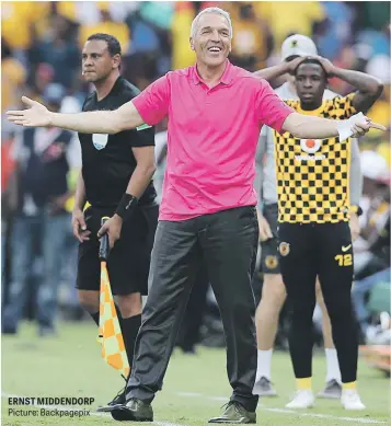  ?? Picture: Backpagepi­x ?? ERNST MIDDENDORP