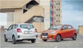  ??  ?? The new-look Datsun Go reflects global Nissan’s current corporate suit.