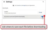  ?? ?? To download files to your USB stick, set your browser to ask where to save them.