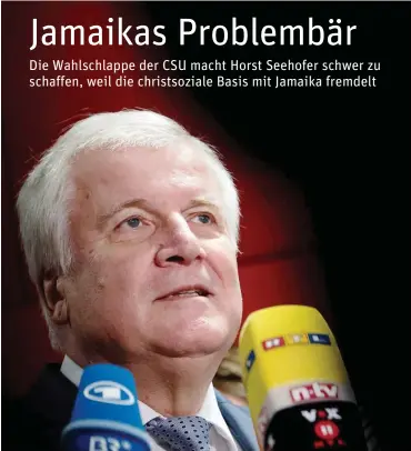  ?? Foto: dpa/Sven Hoppe ?? Horst Seehofer: Hat sein Amt als Parteichef bis zum Parteitag im November noch sicher.