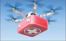  ??  ?? Drones may be the future of medical supply delivery because road networks are poor