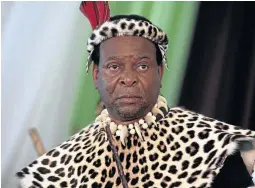  ?? / THULI DLAMINI ?? Facebook users criticised King Goodwill Zwelithini’s visit to an eatery in Cape Town.