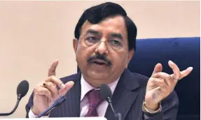  ?? ?? CHIEF ELECTION COMMISSION­ER Sushil Chandra. The EC had in an affidavit to the Supreme Court in the 2013 case expressed concern that the promise of freebies disturbed the level playing field.