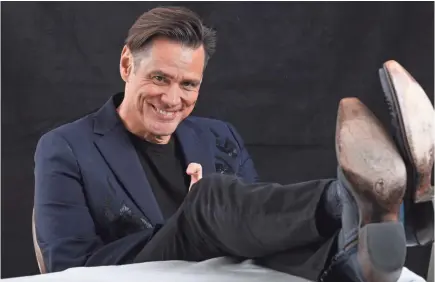  ??  ?? Jim Carrey says 80 of his drawings will be featured in an exhibition in Los Angeles from Oct. 13-Nov. 10.