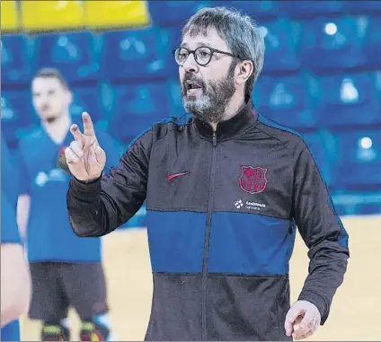  ?? FOTO: FC BARCELONA ?? El técnico Edu Castro tomó las riendas del primer equipo del Barça de hockey patines el 6 de junio de 2017