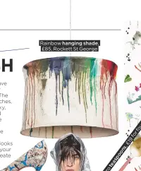  ??  ?? Rainbow hanging shade, £85, Rockett St George