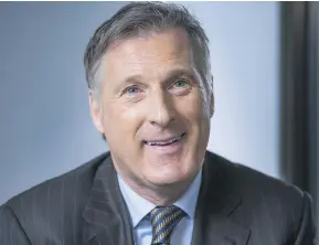  ?? ERNEST DOROSZUK/TORONTO SUN/POSTMEDIA NETWORK ?? Maxime Bernier’s chances of winning the Conservati­ve leadership have improved since the surprise withdrawal of Kevin O’Leary.