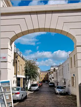  ??  ?? UPMARKET: Bogolyubov’s companies spent £20million on a mews home in Belgravia and a mansion in Eaton Place, inset