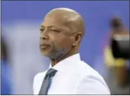  ?? BILL KOSTROUN — THE ASSOCIATED PRESS FILE ?? In this Sept. 18 photo, New York Giants general manager Jerry Reese looks on before an NFL football game against the Detroit Lions in East Rutherford, N.J.