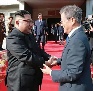  ?? DR ?? Cimeira de Abril abriu caminho para a reconcilia­ção na península coreana