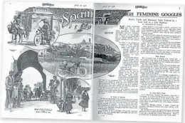  ?? ?? RIGHT: An article that Gwen wrote for The Motor Cycle documentin­g her ride through France and Spain on a Royal Enfield.