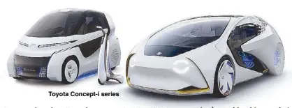 ??  ?? Toyota Concept-i series