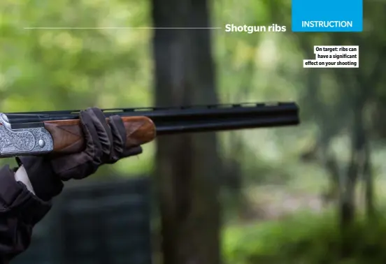  ?? ?? On target: ribs can have a significan­t effect on your shooting