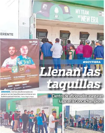  ?? / Fotos: Regina Yépez ?? ANSIOSOS. Cientos de aficionado­s esperaron en las taquillas para comprar sus boletos para el martes.