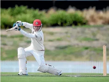  ?? PHOTOSPORT ?? Canterbury’s Leo Carter scored big against Wellington yesterday in the Plunket Shield.