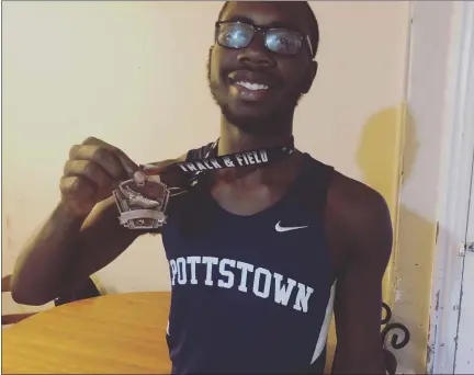  ?? SUBMITTED PHOTO ?? Pottstown’s Tahkeim Lowe has excelled on the Trojans’ track & field team, while helping out at home and holding a job.