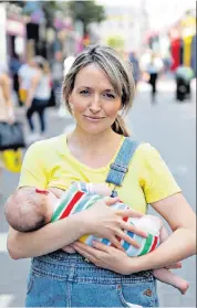 ??  ?? Food for thought: Kate Quilton on the breastfeed­ing debate