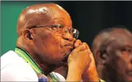  ?? PICTURE AYANDA NDAMANE/AFRICAN NEW AGENCY/ANA ?? ON THE CUSP: Jacob Zuma