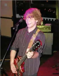  ??  ?? Jared Wentrick, 17, of Waterville thrilled the crowd at Cavallo’s Restaurant in New Hartford on Nov. 7 as the guitarist for the Keith James All Star Band.