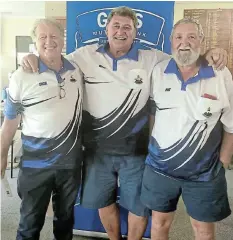  ?? Picture: SUPPLIED ?? WELL DONE: Second place winners in the Kenton GBS trips, Jack Wiid, Mike Ryan and Piet Boshoff.