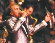  ?? James Estrin / New York Times 1996 ?? Jon Hendricks, shown in 1996 at his 75th birthday concert in New York, was a gifted vocal improviser.