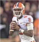  ?? JEROME MIRON/USA TODAY ?? Clemson QB Kelly Bryant is taking advantage of a rule that gives players more freedom.