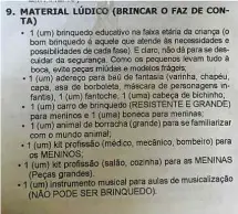  ?? Reprodução ?? Lista de material escolar para o infantário do Instituto Dom Barreto, em Teresina, melhor do estado no Enem