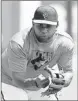  ?? By Tony Medina, Getty Images ?? Cooperatin­g: The Giants’ Pablo Sandoval denies sexual assault allegation­s.