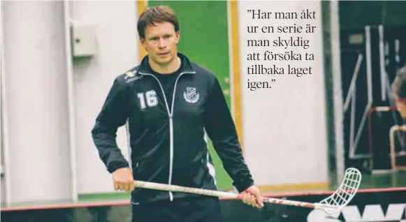  ?? FOTO: ANDERS EKSTRÖM ?? BIDRA. För Michel Kamerer var det ingen tvekan att förlänga med Grimsta: ”Så länge jag håller och kan bidra så spelar jag självklart. Det ska bli kul att lära ut till de yngre spelarna”