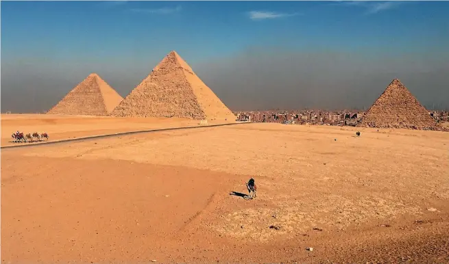  ?? ASHLEIGH STEWART ?? Egypt is gaining a new mix of travellers – from India, China and South Korea – but some of its best-known sights are still virtually empty.