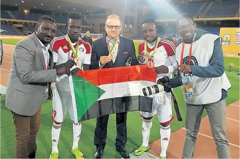  ?? REUTERS ?? Zvonko Logarušić nakon lijepog dosega sa Sudanom