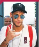  ??  ?? Gone...Neymar joined paris Saint-Germain anticipati­on...fans await the arrival of Ousmane Dembele