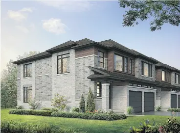  ?? LOSANI HOMES ?? Depicted in artist renderings are single-family homes around the Greater Toronto Area that aren’t in the million- dollar price bracket.