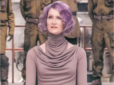  ?? LUCASFILMS ?? Laura Dern plays Vice-Admiral Holdo, one of the leaders of the Resistance, in Star Wars: The Last Jedi.