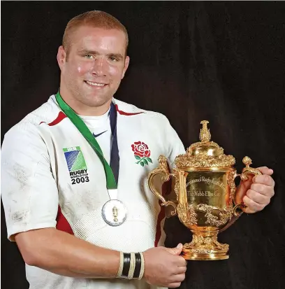  ?? ?? Gloucester legend Phil Vickery was a member of England’s Rugby World Cup winning team in 2003