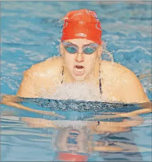 ?? GARY MANNING ?? Acadia swimmer Hannah Doiron.