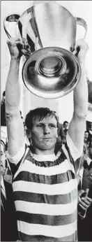  ??  ?? GLORY DAYS: McNeill holds aloft the European Cup for Celtic in 1967