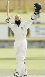  ??  ?? TON. Amla scores his debut hundred against New Zealand at Newlands in 2006.