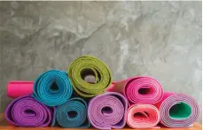  ?? Peggy and Marco Lachmann-Anke / Pixabay ?? Yoga mats come in a variety of materials, thickness and durability