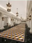  ?? ?? Hand-laid floors were part of the hotel’s lavish revival
