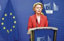  ?? Johanna Geron / Associated Press ?? European Commission President Ursula von der Leyen and British Prime Minister Boris Johnson will have a video conference today to chart the way forward on a trade deal.