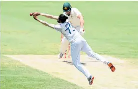  ?? Photo / Getty Images ?? Mohammed Siraj took 5-73 in just his third test for India.