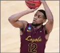  ?? Associated Press ?? Focused: Loyola of Chicago's Marquise Kennedy plays against Illinois during a college basketball game in the second round of the NCAA Tournament at Bankers Life Fieldhouse Sunday in Indianapol­is.