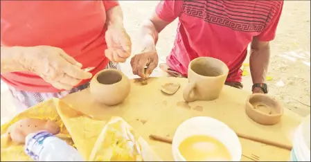  ?? ?? Pottery making (Guyana Tourism Authority photo)