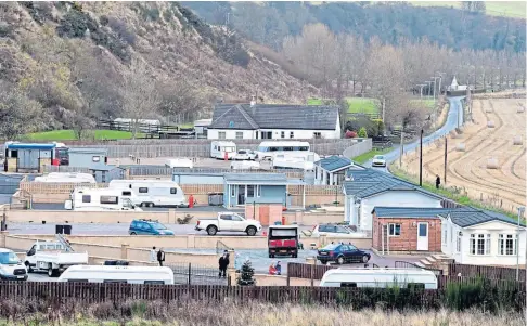  ??  ?? YOU CAN STAY: The North Park site at St Cyrus which has been at the centre of a planning battle since 2013.