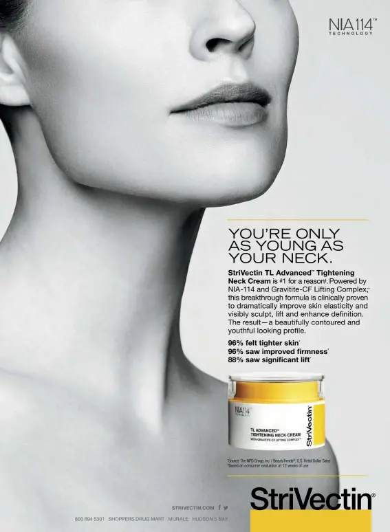  ??  ?? 96% felt tighter skin 96% saw improved firmness 88% saw significan­t lift