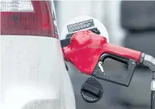  ?? THE CANADIAN PRESS FILES ?? The price at the pump could jump as much as 10 cents in some areas on Canada, as wholesale prices rise amid tropical storm Harvey and retail operators use that as an excuse to boost profit margins.