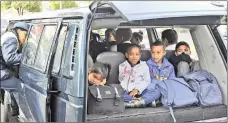  ??  ?? SAFETY FIRST: Parents should not have to monitor the owners and operators of transport for their children at school.