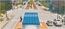  ?? | COURTESY OF CTA ?? Artist rendering of the Ashland bus rapid transit.